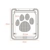 Pet Screen Door Magnetic Flap Screen Automatic Lockable Black Door for Small Cat Kitten Puppy  |   Dog & Cat Supplies Dog & Cat Supplies Black