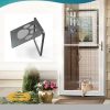 Pet Screen Door Magnetic Flap Screen Automatic Lockable Black Door for Small Cat Kitten Puppy  |   Dog & Cat Supplies Dog & Cat Supplies Black