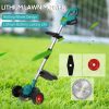 Portable Brushless Lawn Mower Electric Grass Cutter with Auxiliary Wheels (2 pcs Batteries)  |   Garden Tools Garden Tools Garden Tools