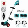 Portable Brushless Lawn Mower Electric Grass Cutter with Auxiliary Wheels (2 pcs Batteries)  |   Garden Tools Garden Tools Garden Tools