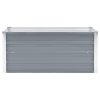 Raised garden bed galvanized steel 100x40x45 cm gray  |   Garden Tools Garden Tools