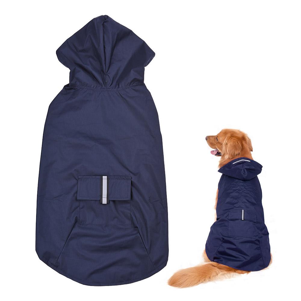 Reflective Pet Dog Rain Coat Raincoat Rainwear with Leash Hole for Medium Large Dogs  |   Dog & Cat Supplies Dog & Cat Supplies Dog & Cat Supplies