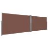 Retractable Side Awning 62.9″x236.2″ Brown  |   Garden Tools Garden Tools Brown