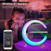 RGBCW Smart Wake-Up Light Ambient Lights with Wireless Charging White Noise Machine  |   Indoor Lighting Indoor Lighting Black