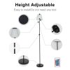 RGBW LED Floor Lamp Outdoor Solar Lamp Colorful Desk Light with Remote Controller Pull Chain Switch  |   Indoor Lighting Indoor Lighting Black With White