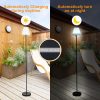 RGBW LED Floor Lamp Outdoor Solar Lamp Colorful Desk Light with Remote Controller Pull Chain Switch  |   Indoor Lighting Indoor Lighting Black With White