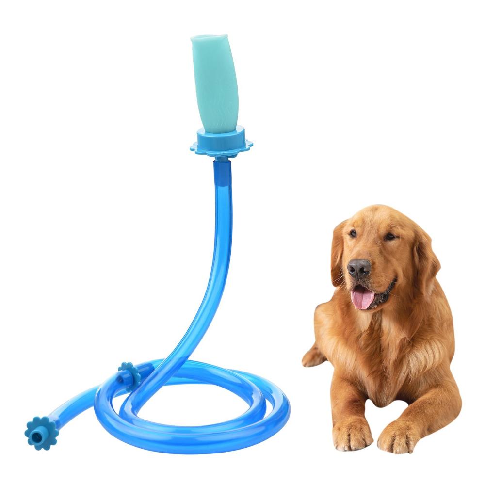 Slip-on Dog Wash Hose Attachment Handheld Pet Shower Hose for Showerhead Sink 5FT Hose Length Fits Up to 6 Inch Diameter Heads (NOT for Tub Water Tap)  |   Dog & Cat Supplies Dog & Cat Supplies Blue