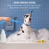 Slip-on Dog Wash Hose Attachment Handheld Pet Shower Hose for Showerhead Sink 5FT Hose Length Fits Up to 6 Inch Diameter Heads (NOT for Tub Water Tap)  |   Dog & Cat Supplies Dog & Cat Supplies Blue