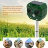 Solar Powered and USB Charging Cat Repeller LED Light Ultrasonic Waterproof Dog Repellent  |   Animal Repeller Animal Repeller Animal Repeller