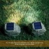 Solar Powered Lamp Simulation Stone Lawn Light  |   Outdoor Lighting Lights & Lighting Outdoor Lighting