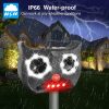 Solar Ultrasonics Pest Repeller Outdoor Weatherproof PIR Sensor Animal Repellent with Flashing LED Light  |   Indoor Lighting Indoor Lighting Black/ Green