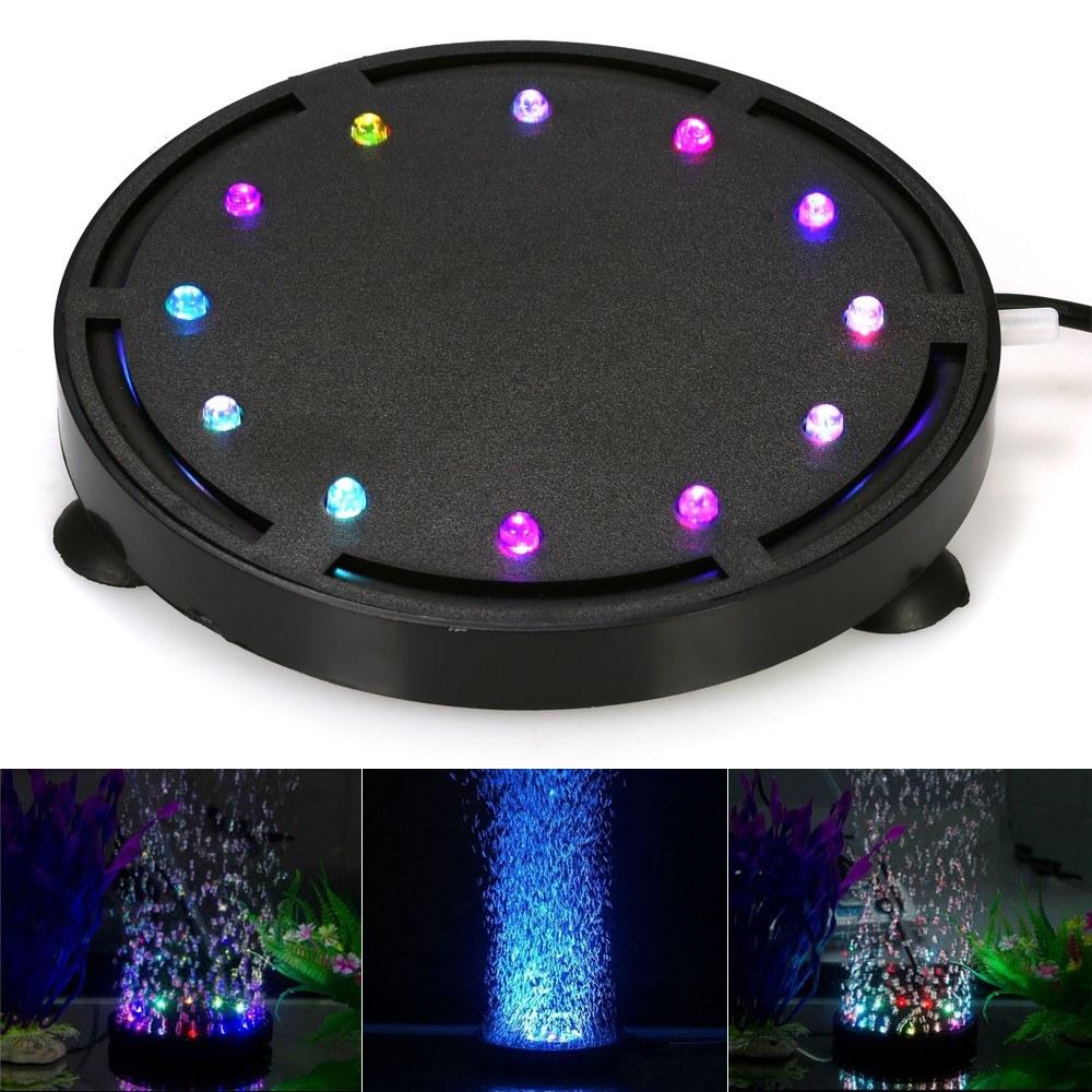 Submersible LED Air Bubble Light Colorful Decoration for Aquarium Fish Tank  |   Professional Lighting Lights & Lighting Black