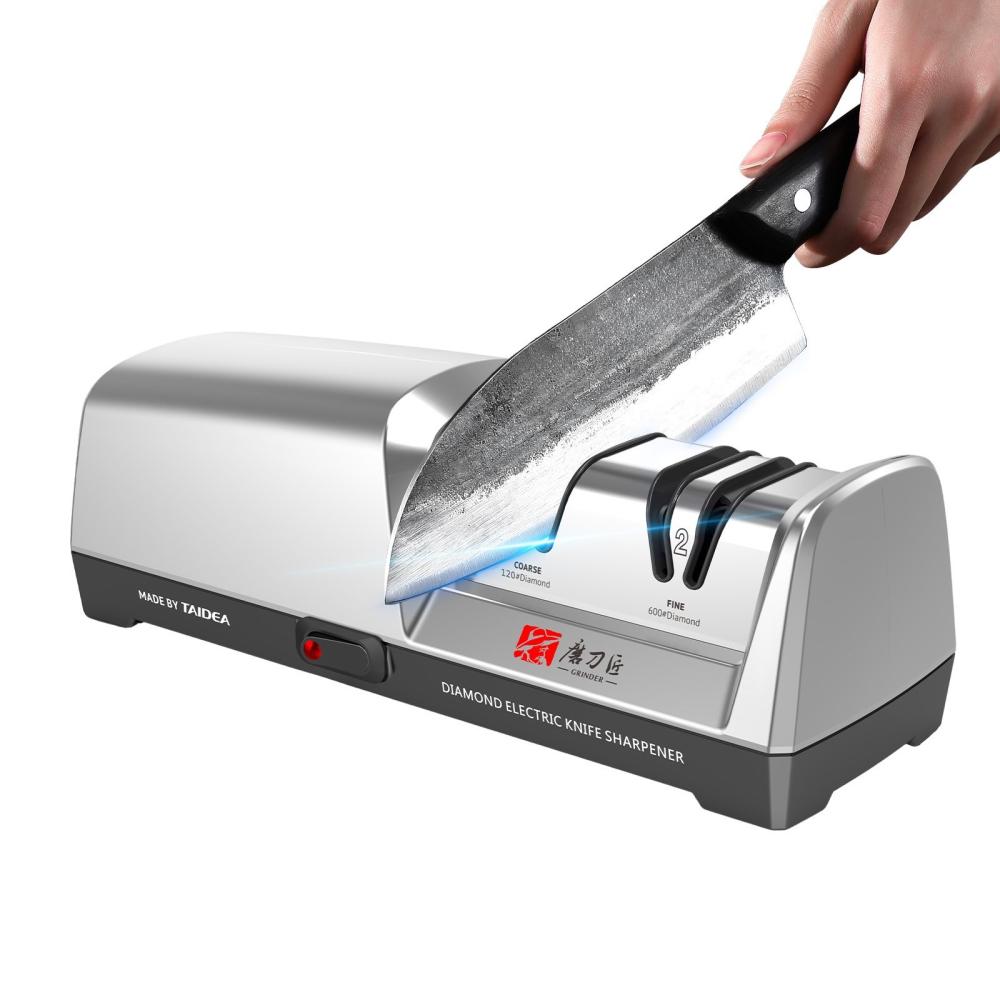 TAIDEA TG2301 Electric Knife Sharpener 15 and 20 Degrees 2-Stage System Stainless Steel Knife Sharpener for Kitchen Knives with Quick Sharpening Function  |   Convenient Living Appliance Convenient Living Appliance Convenient Living Appliance