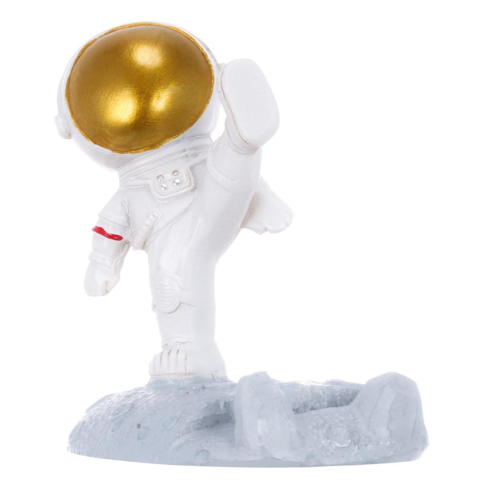 Tomfeel Astronaut Cellphone Holder Panel PC Bracket Resin Ornament DIY Holder Office Living Room and Desk Decoration Gift Golden & Silvery  |   Resin Crafts Arts & Crafts Golden/ Silvery