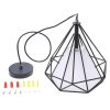 Tomshine 110-240V 0-60W Industrial Vintage Cage Pendant Light  |   Indoor Lighting Indoor Lighting Black