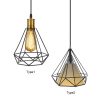 Tomshine 110-240V 0-60W Industrial Vintage Cage Pendant Light  |   Indoor Lighting Indoor Lighting Black