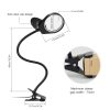 Tomshine LED 3X/10X Magnifier Glass with Clamp Clip Table Light  |   Indoor Lighting Indoor Lighting Black