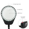 Tomshine LED 3X/10X Magnifier Glass with Clamp Clip Table Light  |   Indoor Lighting Indoor Lighting Black