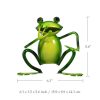 Tooarts Metal Sculpture Mouth-Covered Frog Home Furnishing Articles  Handicrafts  |   Metal Crafts Arts & Crafts Green