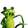 Tooarts Metal Sculpture Mouth-Covered Frog Home Furnishing Articles  Handicrafts  |   Metal Crafts Arts & Crafts Green