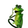 Tooarts Metal Sculpture Mouth-Covered Frog Home Furnishing Articles  Handicrafts  |   Metal Crafts Arts & Crafts Green