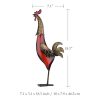 Tooarts Metal sculpture  Multicolor iron rooster  Home furnishing articles  Crafts  |   Metal Crafts Arts & Crafts Metal Crafts