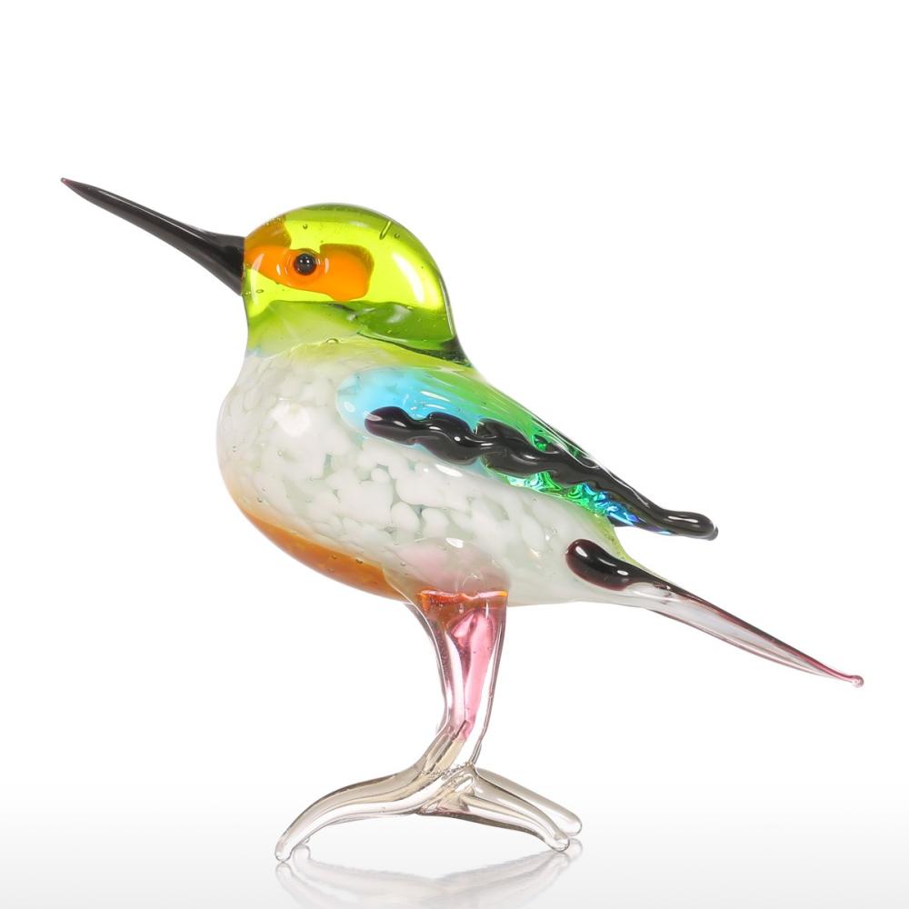 Tooarts Tiny Bird Gift Glass Ornament Animal Figurine Handblown Home Decor  |   Glass Crafts Arts & Crafts Glass Crafts