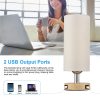 Touch Control Table Lamp Bedside Desk Lamp with E26 LED Bulb Warm White Light Modern Tabletop Lamp 2 USB Ports for Bedroom Living Room  |   Indoor Lighting Indoor Lighting Indoor Lighting