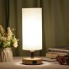 Touch Control Table Lamp Bedside Desk Lamp with E26 LED Bulb Warm White Light Modern Tabletop Lamp 2 USB Ports for Bedroom Living Room  |   Indoor Lighting Indoor Lighting Indoor Lighting