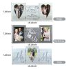 Tri-Fold Hinged Photo Frame Wooden Picture Frame with Plexiglass Board Hinge for Wedding Tabletop Photo Display  |   Convenient Living Appliance Convenient Living Appliance Convenient Living Appliance