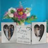 Tri-Fold Hinged Photo Frame Wooden Picture Frame with Plexiglass Board Hinge for Wedding Tabletop Photo Display  |   Convenient Living Appliance Convenient Living Appliance Convenient Living Appliance