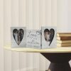 Tri-Fold Hinged Photo Frame Wooden Picture Frame with Plexiglass Board Hinge for Wedding Tabletop Photo Display  |   Convenient Living Appliance Convenient Living Appliance Convenient Living Appliance