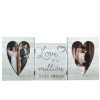 Tri-Fold Hinged Photo Frame Wooden Picture Frame with Plexiglass Board Hinge for Wedding Tabletop Photo Display  |   Convenient Living Appliance Convenient Living Appliance Convenient Living Appliance