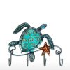 Turtle Wall Hook Iron Animal Wall Hook Rustic Decorative Wall Hook Living Room Bathroom Ornament  |   Metal Crafts Arts & Crafts Blue