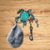 Turtle Wall Hook Iron Animal Wall Hook Rustic Decorative Wall Hook Living Room Bathroom Ornament  |   Metal Crafts Arts & Crafts Blue