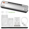 Vacuum Sealer Machine 55KPa Suction Power Automatic Vacuum Air Food Sealer with External Cutter 10pcs Seal Bags Dry Moist Seal Vacuum Modes for All Saving Needs  |   Convenient Living Appliance Convenient Living Appliance Black/ Silver