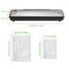 Vacuum Sealer Machine 55KPa Suction Power Automatic Vacuum Air Food Sealer with External Cutter 10pcs Seal Bags Dry Moist Seal Vacuum Modes for All Saving Needs  |   Convenient Living Appliance Convenient Living Appliance Black/ Silver