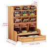 Wooden Desktop Organizer  |   Storage & Organization Housekeeping Appliance Brown