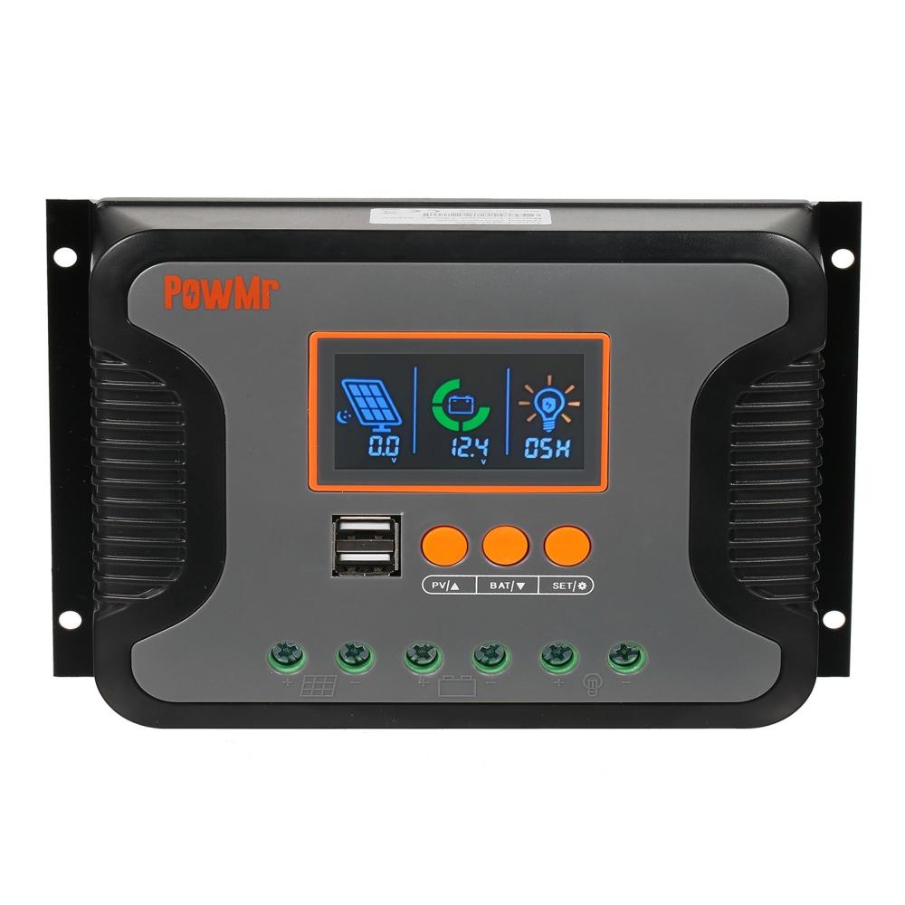 30A Solar Power Controller PWM Battery Charging Controller 12V-48V Lithium Battery Solar Charge Controller with Bulk/Boost/Float Charge LCD Display 12V/24V/36V/48V Auto Detection Dual 5V USB Output Controller  |   Garden Energy Equipment Garden Energy Equipment Garden Energy Equipment