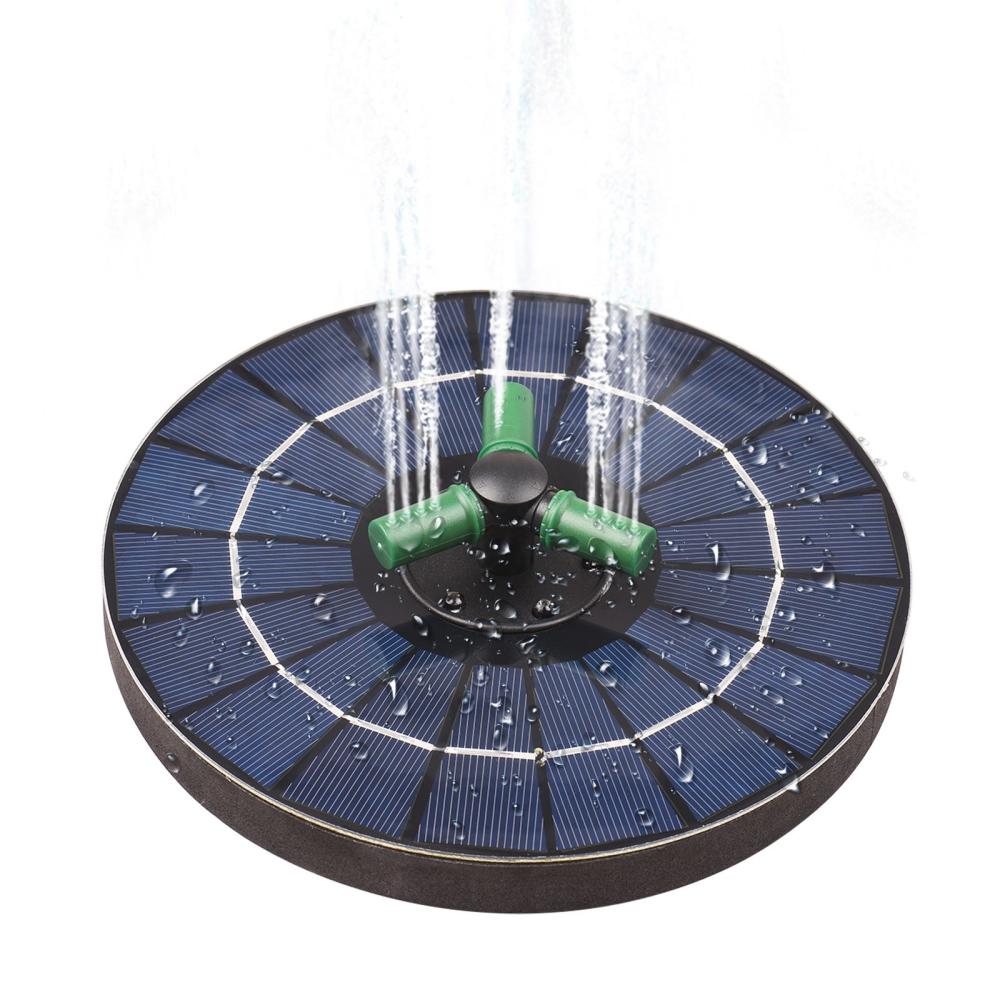 4W Colorful Solar Fountain Pump  |   Watering Deco & Irrigation Gardening Black