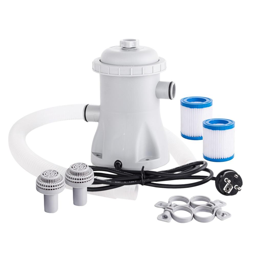 Pool Filter Pump 330 GPH Paddling Pool Electric Water Pump With 2 Pool Filter Cartridge Pool Pumps Above Ground Small Pool Filter Pump  |   Home Cleaning Supplies Home Cleaning Supplies Home Cleaning Supplies