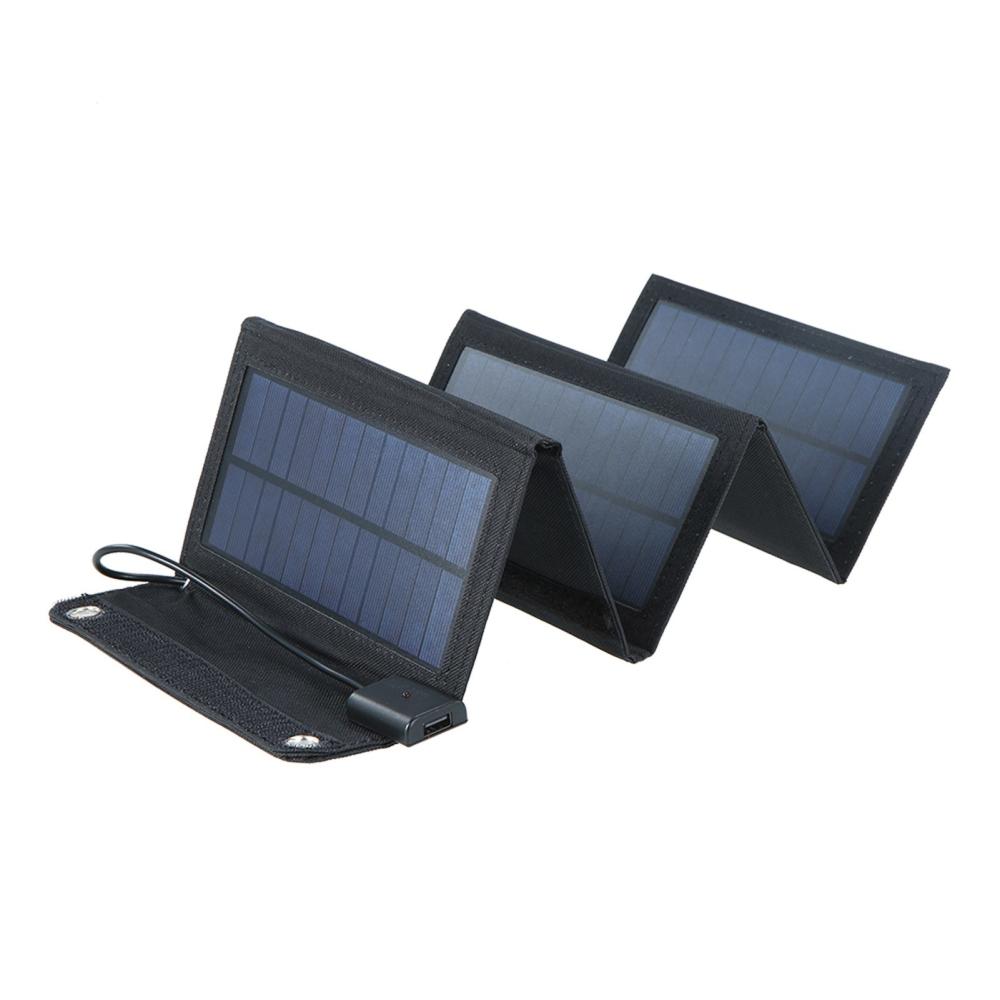 20W Solar Charger Foldable Solar Panel with USB Port  |   Outdoor Lighting Lights & Lighting Black