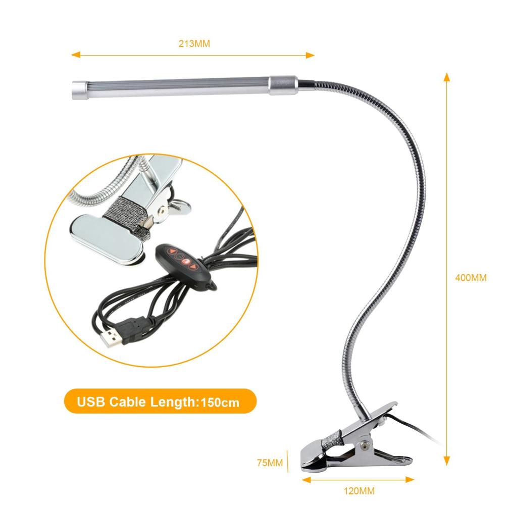 10W Eye Protection LED Clamp Clip Light Table Desk Reading Lamp  |   Indoor Lighting Indoor Lighting Indoor Lighting