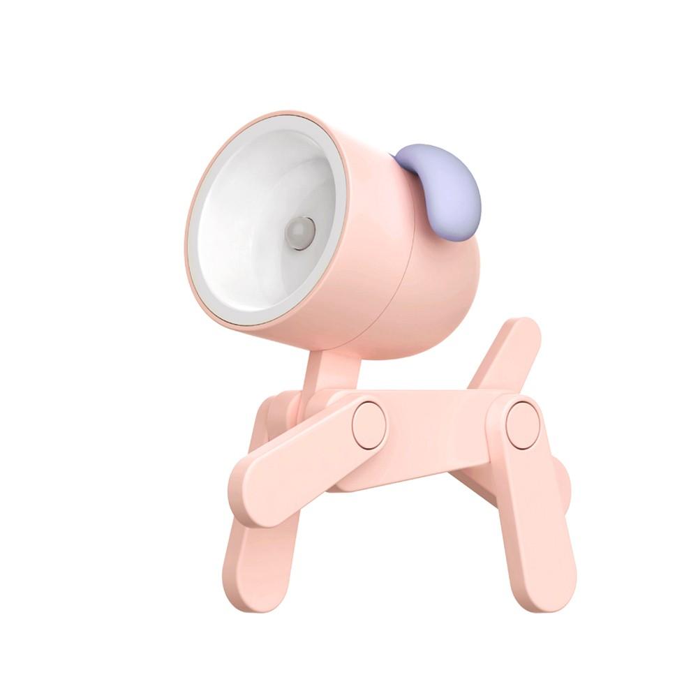 Cartoon Night Light Kid Lamp Mini Dog LED Desk Lamps Cute DIY Portable with Adjustable Phone Holder for Kids Students Bedroom Bookends Nursery Room  |   Indoor Lighting Indoor Lighting Beige/ Blue/ Green/ Pink/ Yellow/ Orange